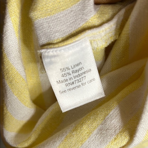LC Lauren Conrad Yellow and White Striped Blouse - Picture 5 of 5